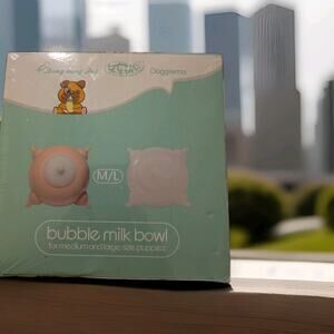 Puppy Feeder System Bubble Milk Bowl For Medium & Large Puppies